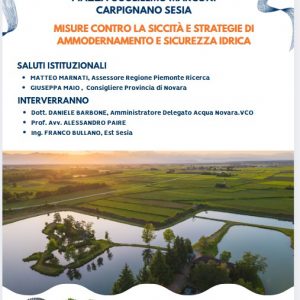 Incontro presso comune di Carpignano Sesia: &ldquo;Misure contro la siccit&agrave; e strategie di ammodernamento e sicurezza idrica&rdquo;